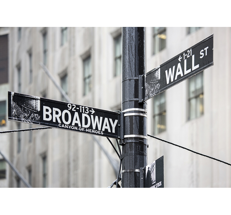 Tapisserie ville broadway wall street - TenStickers