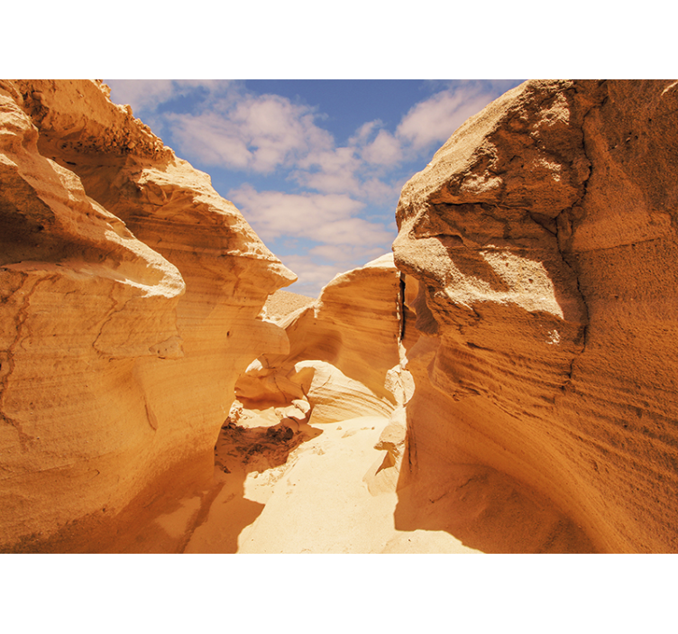 Tapisserie montagne formations rocheuses canyon - TenStickers