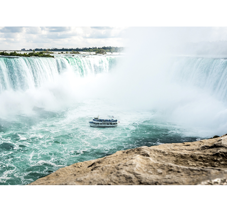 Tapisserie murale paysage aventure des chutes du niagara - TenStickers