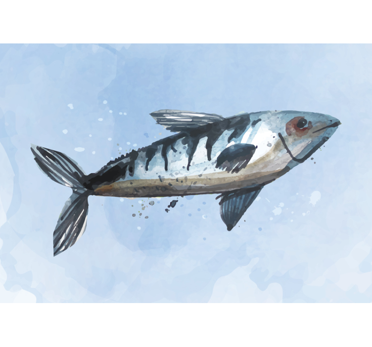 Photo murale animal Poisson abstrait - TenStickers