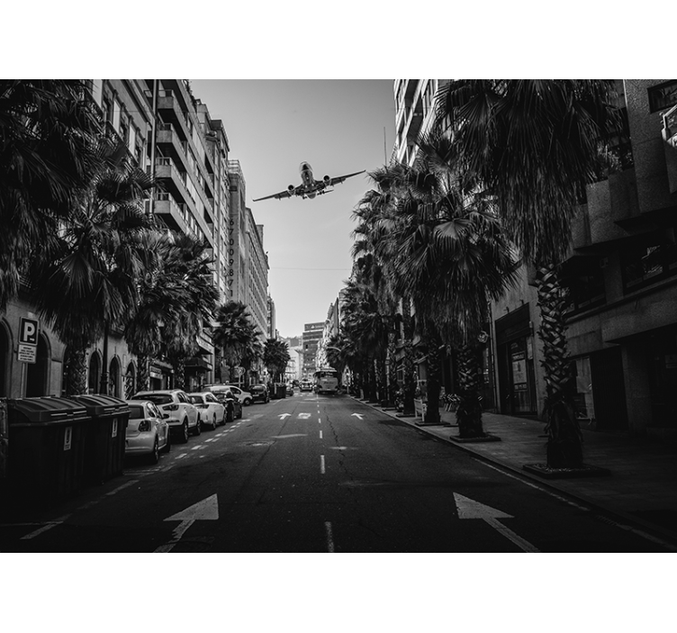 Papier peint mural de voitures Voiture et avions - TenStickers