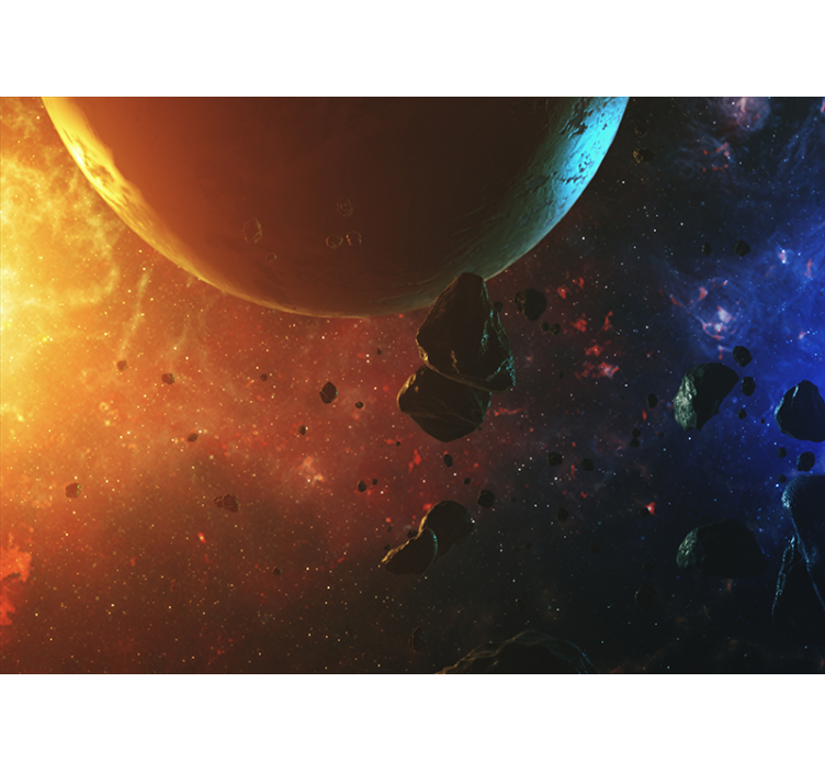 Tapisserie cascade exposition de verdure céleste - TenStickers