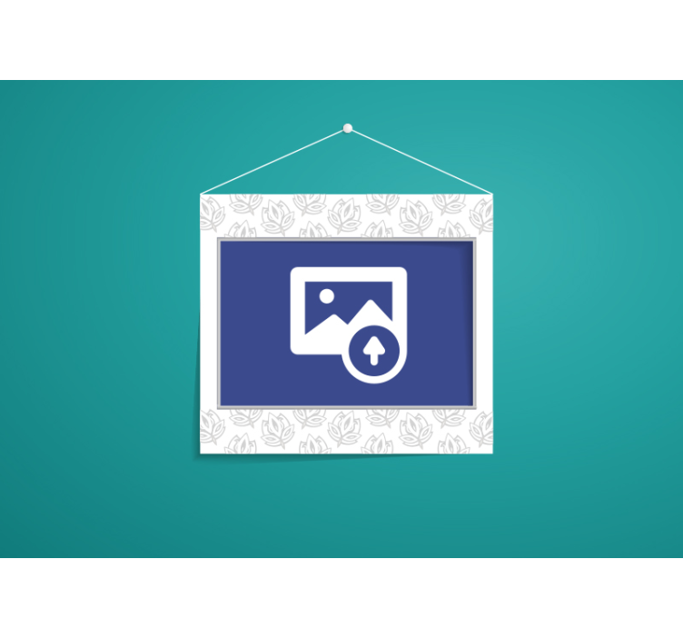 Papier peint mural Cadre mural floral - TenStickers