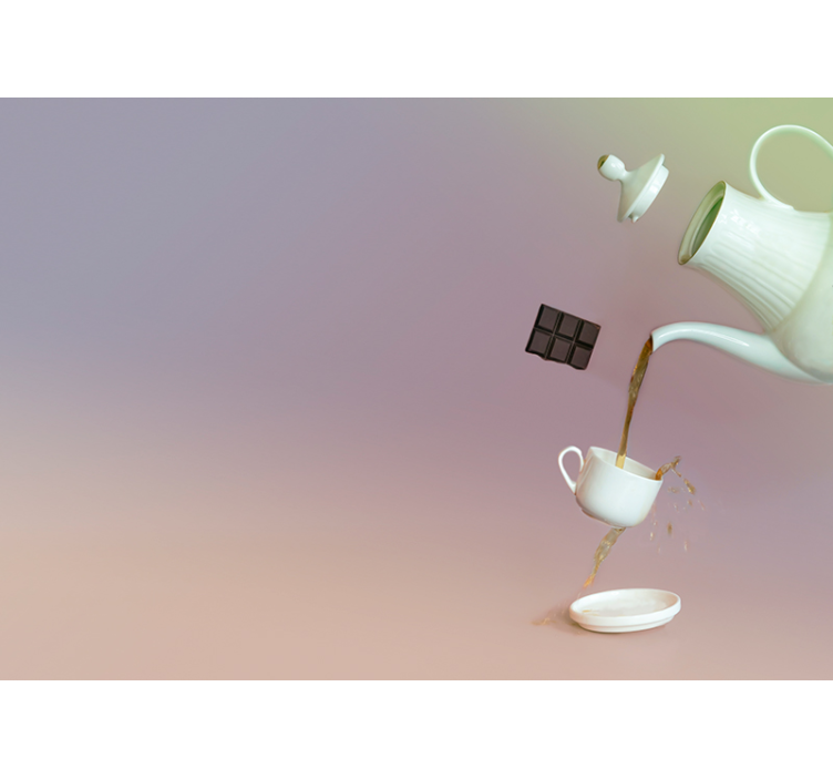 Tapisserie musique moments de thé flottant - TenStickers