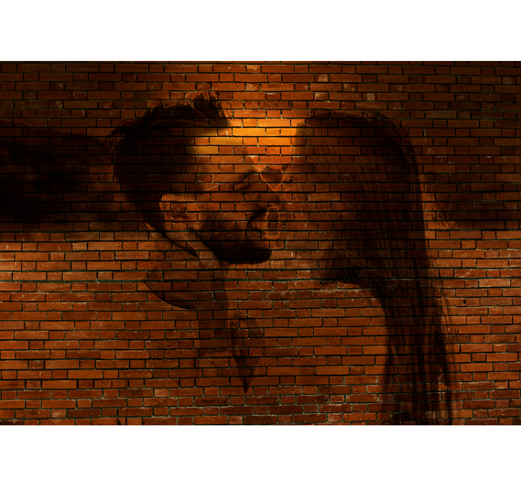 Tapisserie murale amour étreinte de couple - TenStickers