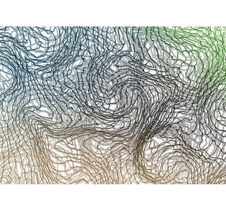 Papier peint mural lys Papier peint de désordre lumineux - TenStickers