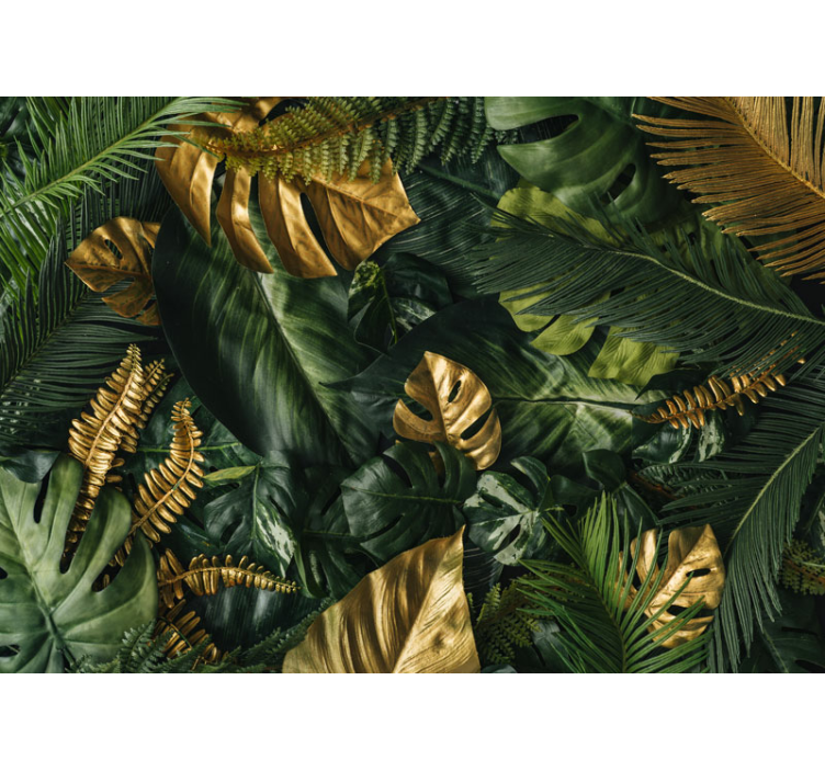 Tapisserie jungle feuillage tropical vibrant - TenStickers