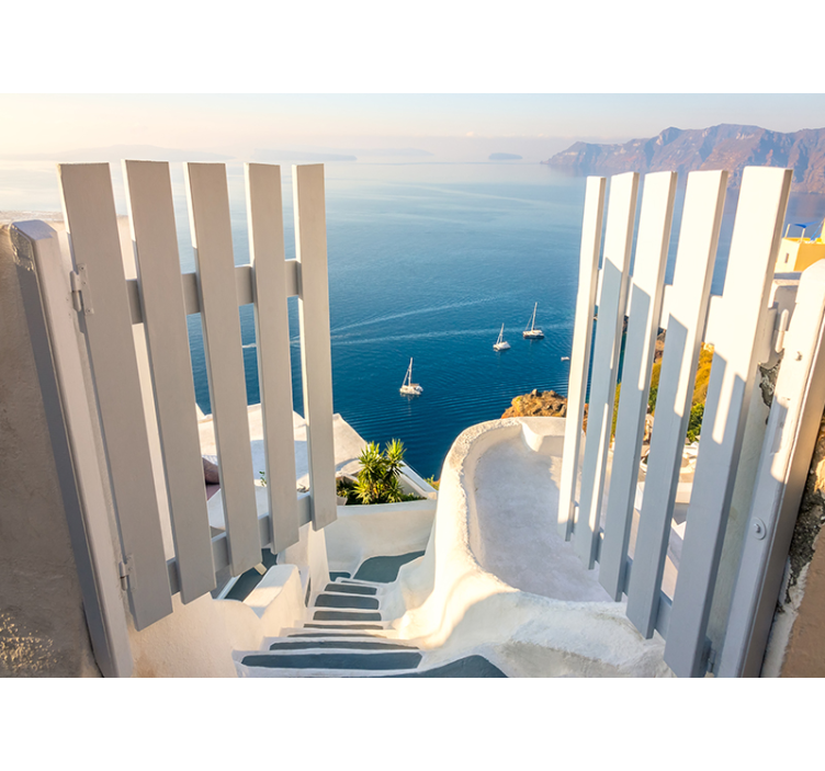 Papier peint mural mer Entrée de la plage - TenStickers