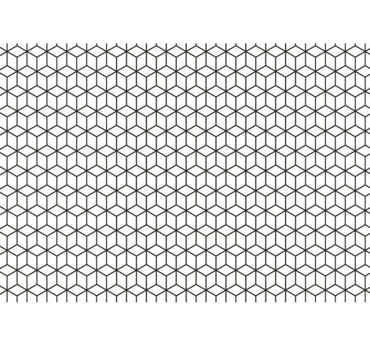 Papier peint 3D Carrés avec couleur personnalisable - TenStickers