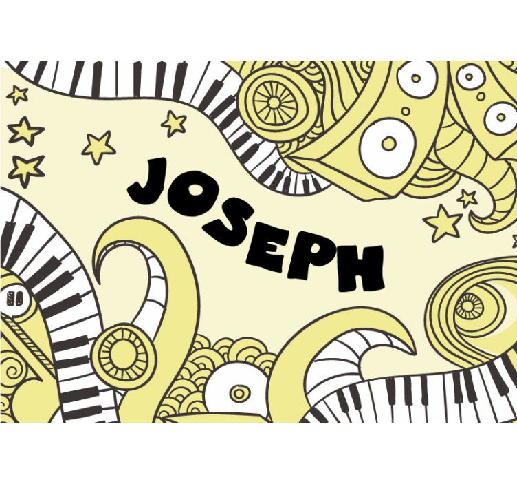 Tapisserie musique motif d'écrits musicaux - TenStickers