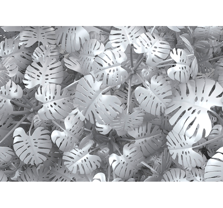 Papier peint 3D Feuilles de céramique - TenStickers