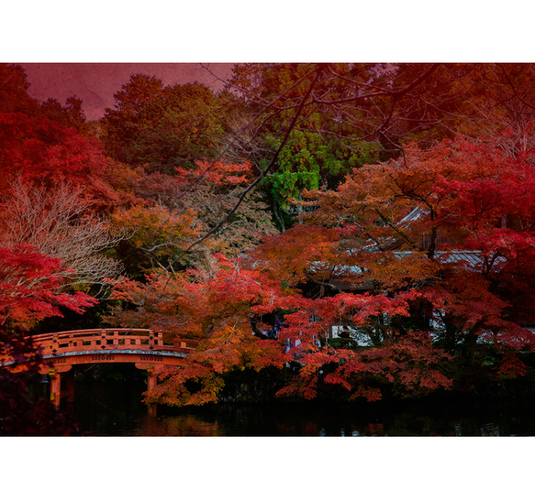 Papier peint nature L'automne au japon - TenStickers