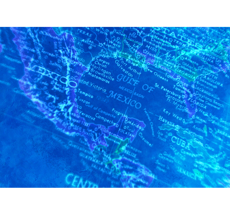 Tapisserie carte du monde design vintage - TenStickers