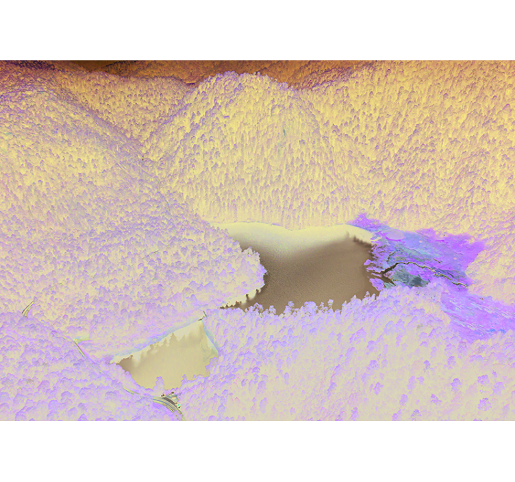 Tapisserie murale paysage sérénité du lac de montagne - TenStickers