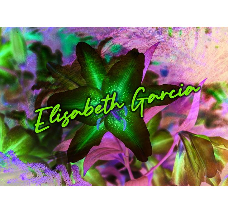 Tapisserie fleur élégance florale du lys - TenStickers