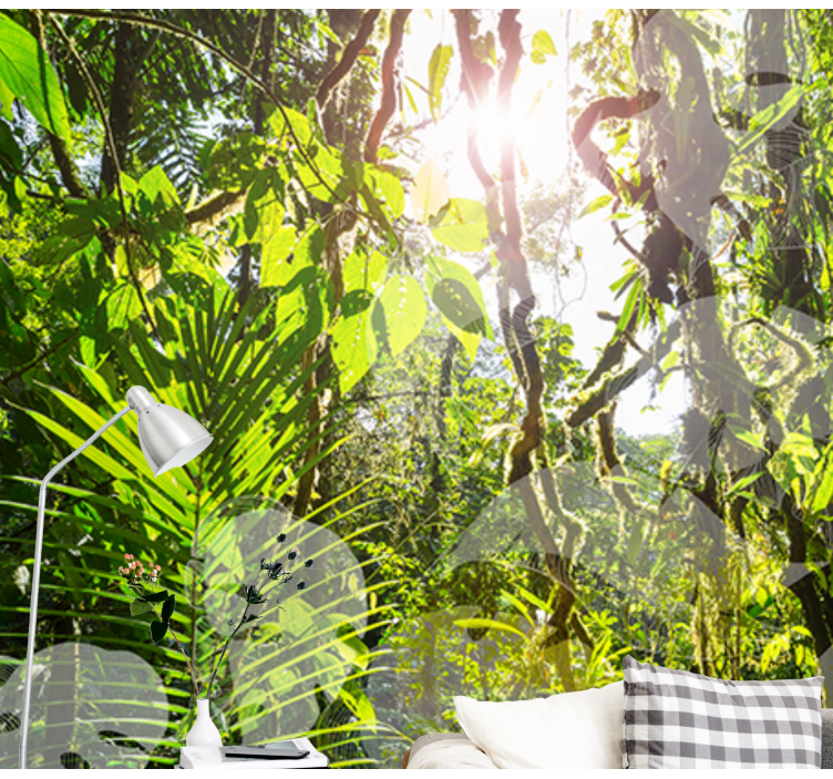 Papier peint mural forets Amazone verte - TenStickers