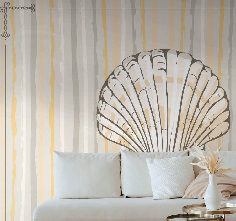 Papier peint mural animaux Gros coquillage - TenStickers