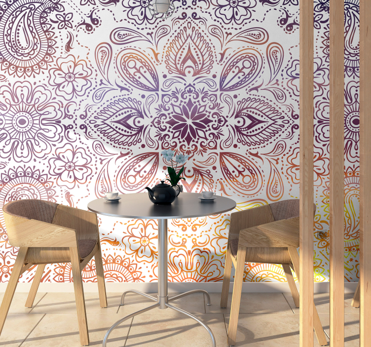 Photo murale motif paisley - TenStickers