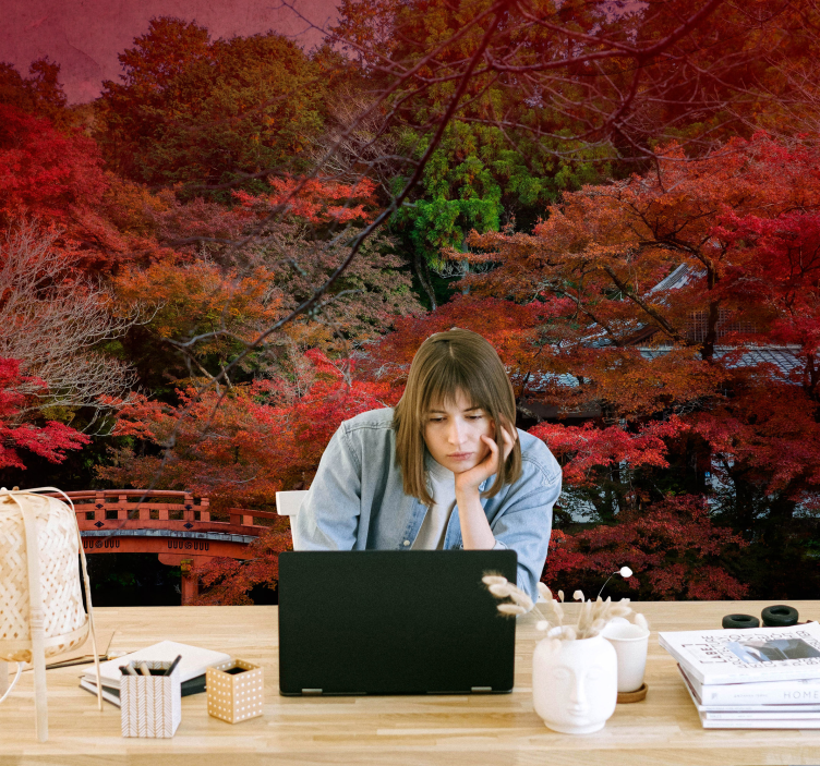Papier peint nature L'automne au japon - TenStickers