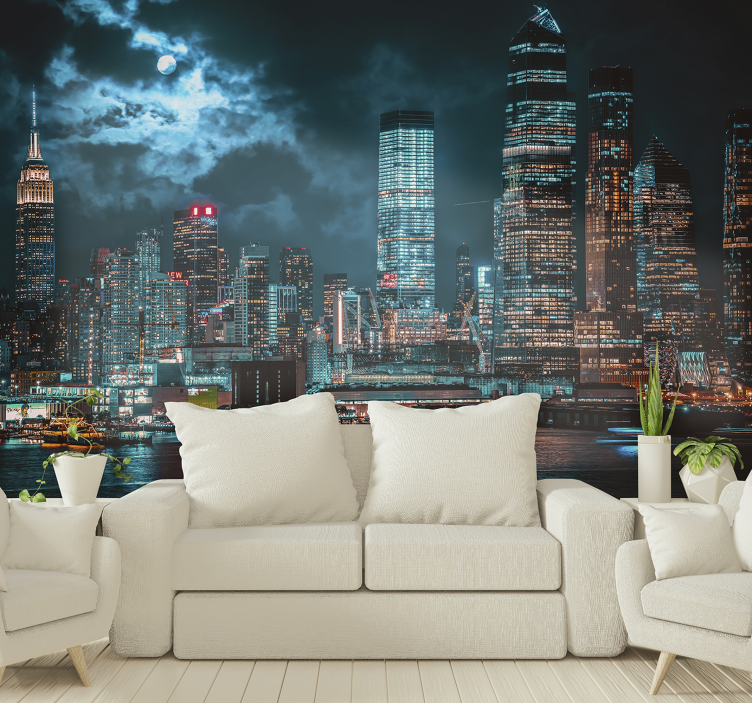 Photo murale New York de nuit - TenStickers