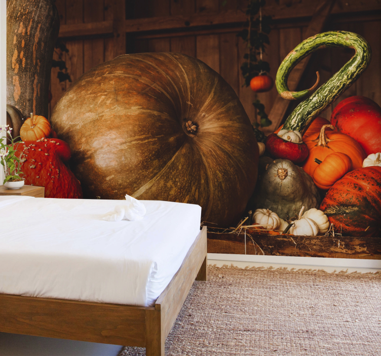 Tapisserie autres fleurs arrangement de récolte automnale - TenStickers