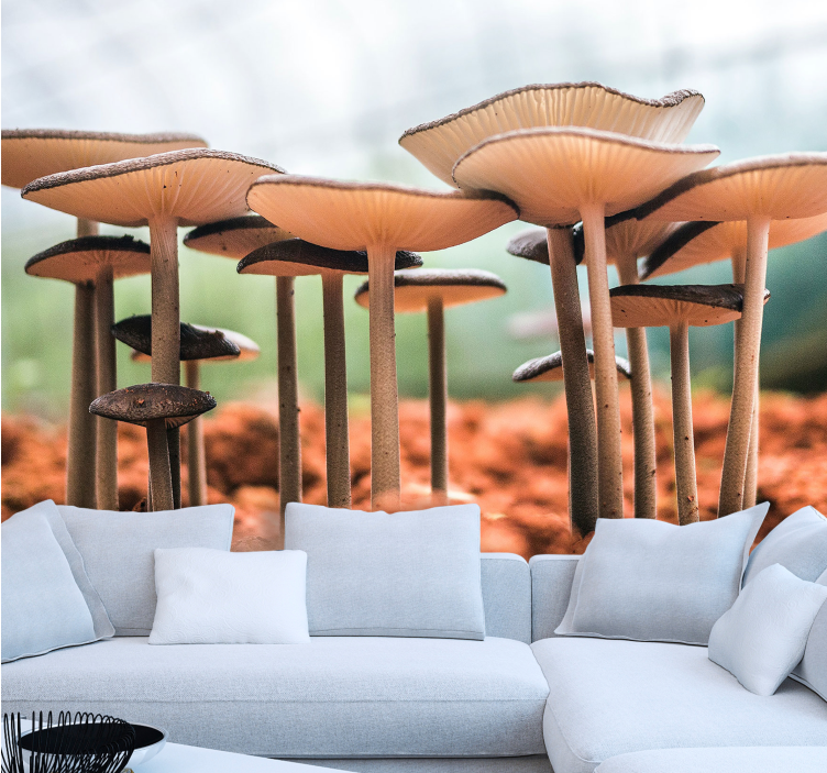 Tapisserie autres scène de grappe de champignons - TenStickers