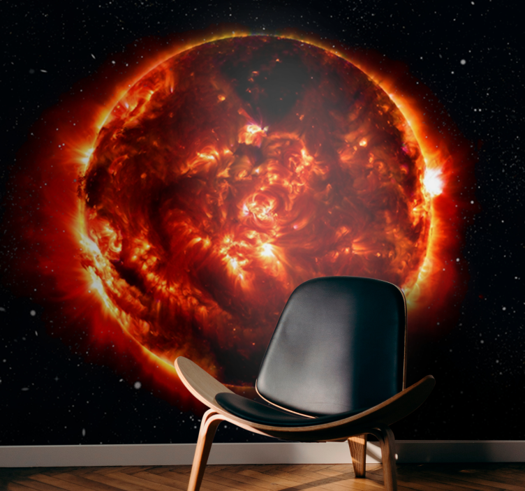 Tapisserie espace effet d'explosion solaire - TenStickers
