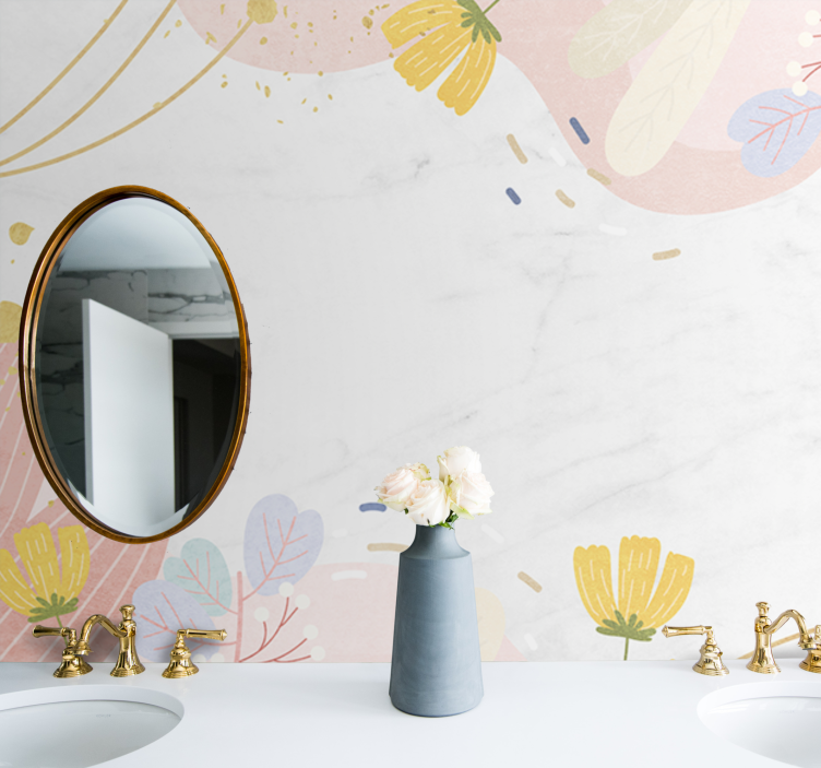 Tapisserie fleur motifs floraux élégants - TenStickers