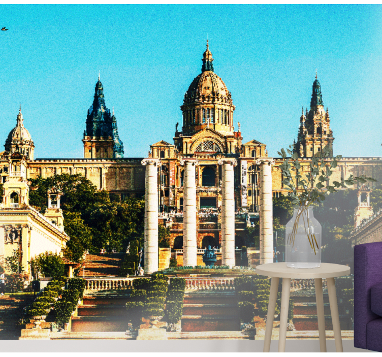 Tapisserie murale barcelone musée national catalan - TenStickers