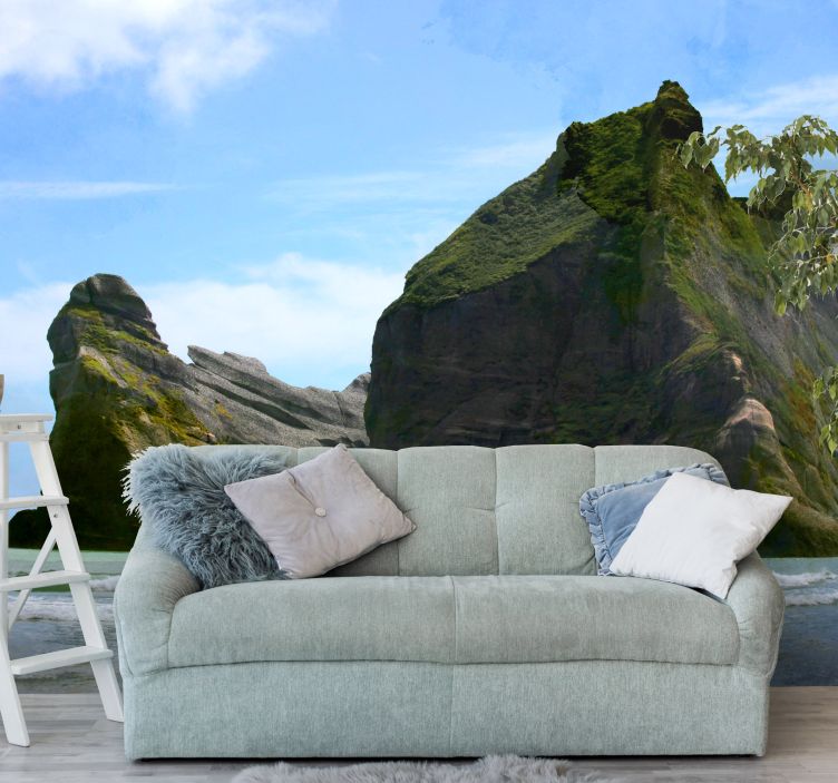 Tapisserie montagne scène montagnarde impressionnante - TenStickers