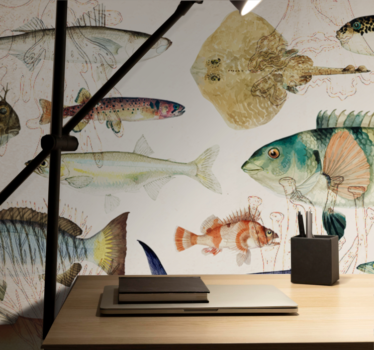 Tapisserie murale animaux collection vie marine - TenStickers