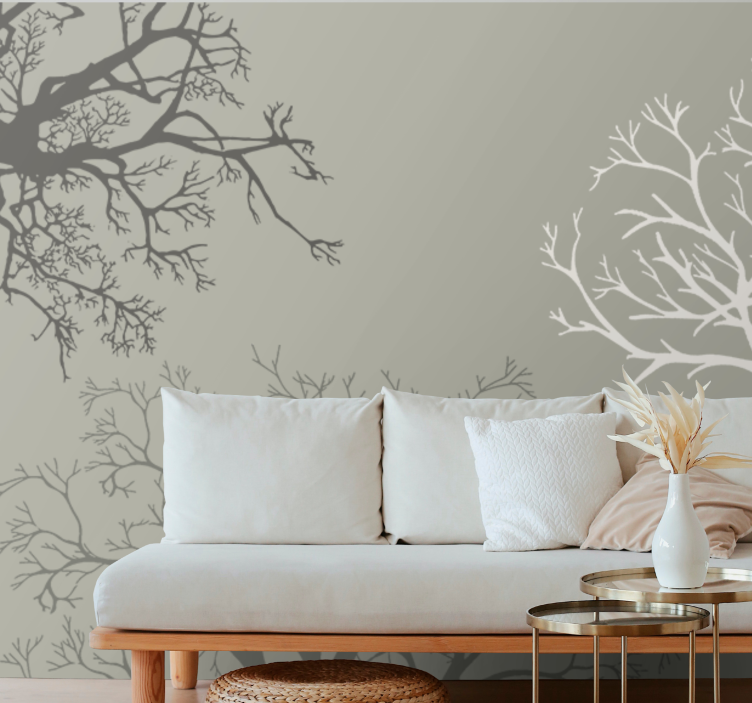 Tapisserie murale arbre arrangement de branches gracieuses - TenStickers