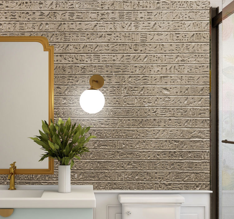 Tapisserie murale art texture de script ancien - TenStickers