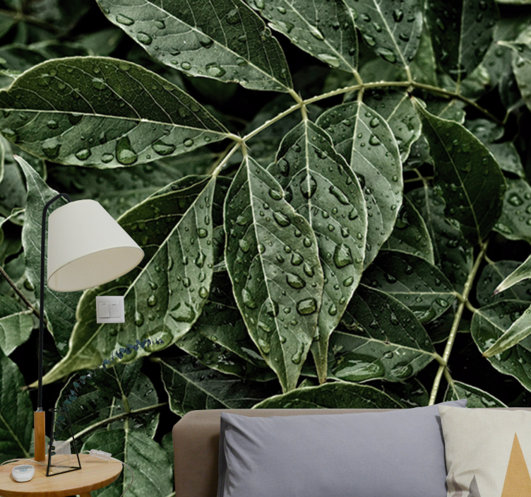 Tapisserie nature feuillage vibrant - TenStickers