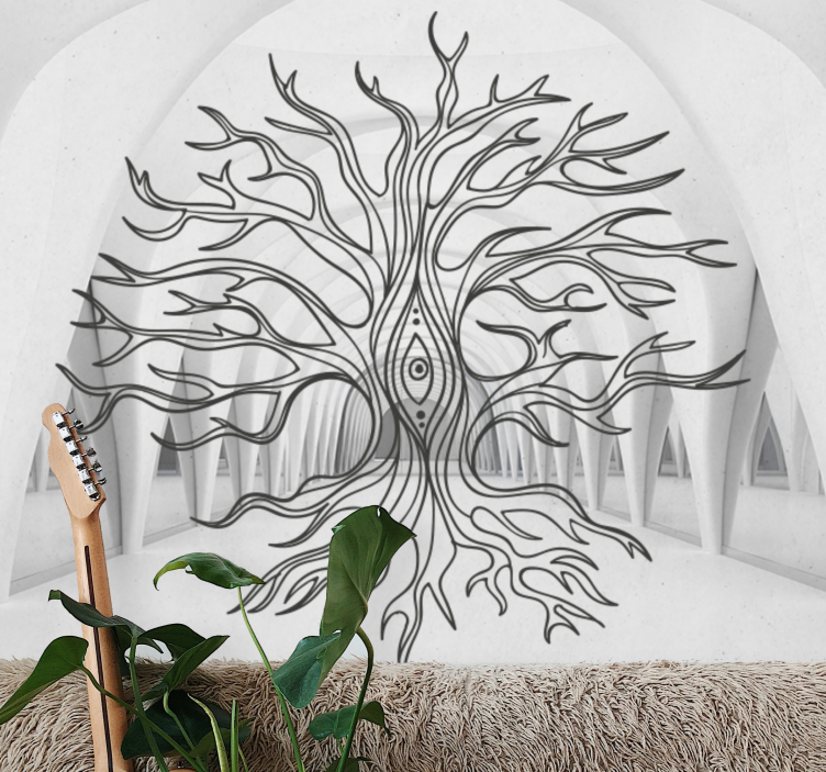 Tapisserie nature symbolisme de l'arbre - TenStickers