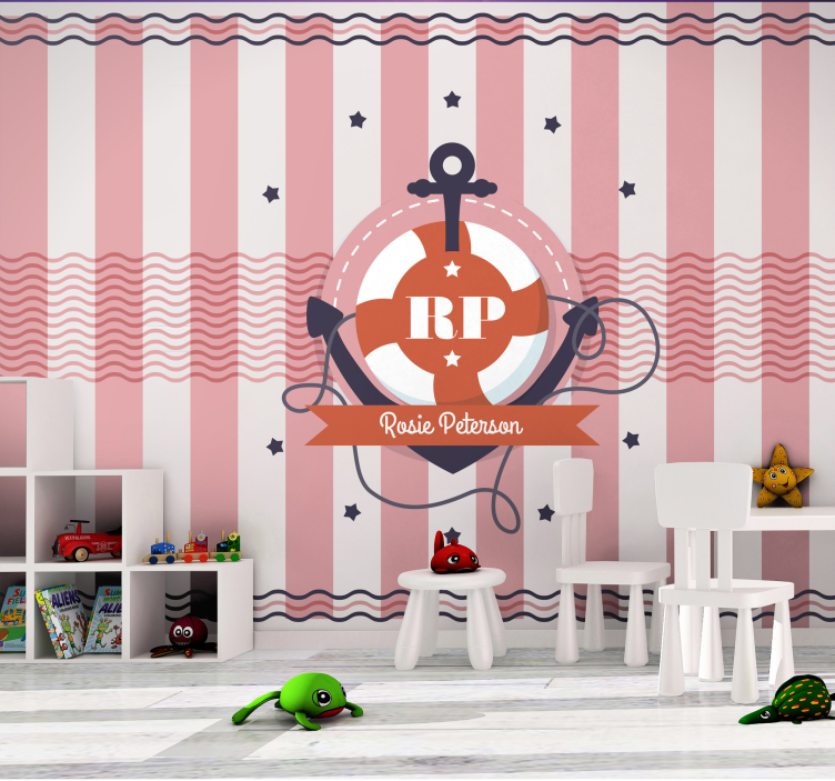 Tapisserie personnalisable conception nautique personnalisée - TenStickers