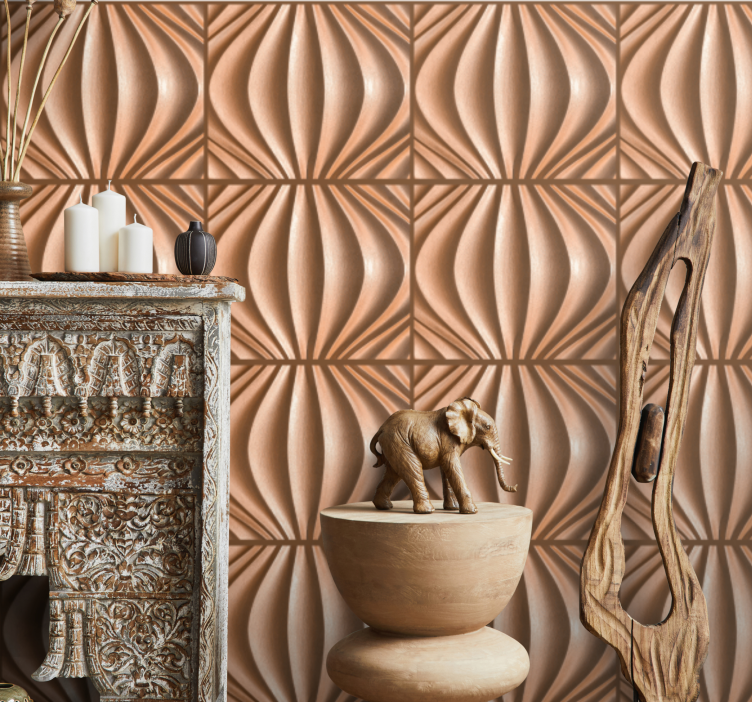 Tapisserie textures et motifs motif vague texturé - TenStickers
