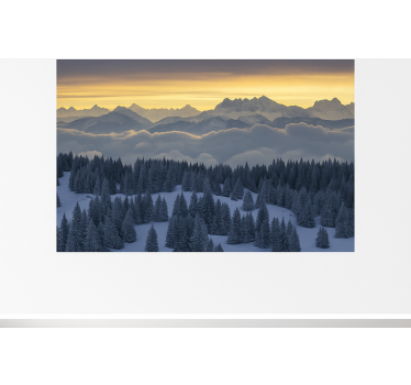 Tapisserie montagne alpes suisses – aiguilles du midi - TenStickers