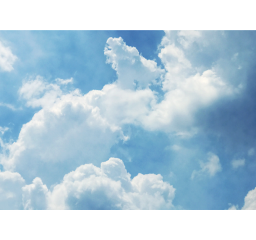 Photo murale salle de bain Paysage de ciel avec des nuages - TenStickers