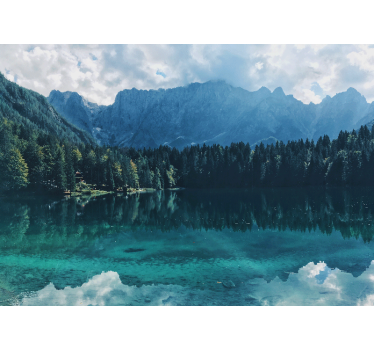 Tapisserie murale paysage Écho des montagnes - TenStickers