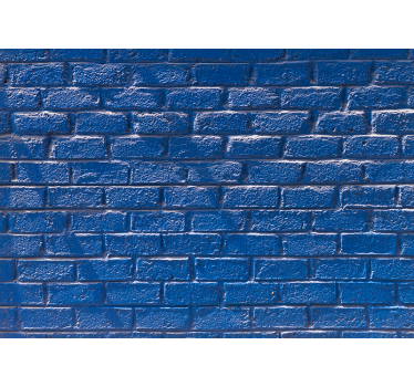 Tapisserie brique surface azur texturée - TenStickers