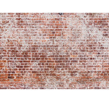 Tapisserie brique mur rouge texturé - TenStickers
