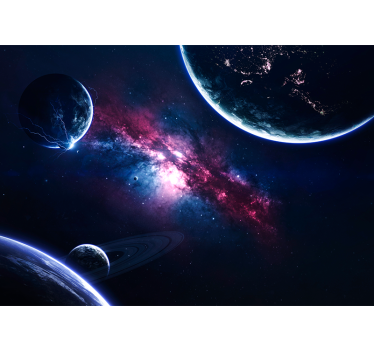 Photo murale paysage Planètes dans l'univers - TenStickers