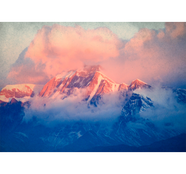 Tapisserie montagne paysage de sommet majestueux - TenStickers