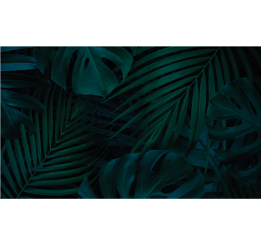 Papier peint mural foret Feuilles et plantes de la forêt - TenStickers