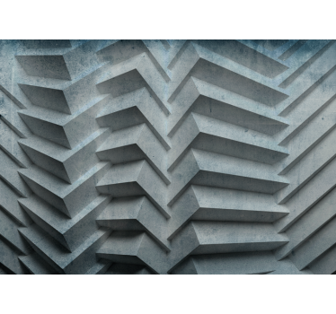 Papier peint effet 3D Formes géométriques avec des profondeurs - TenStickers