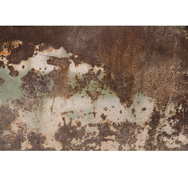 Tapisserie murale motif mur de métal rouillé - TenStickers