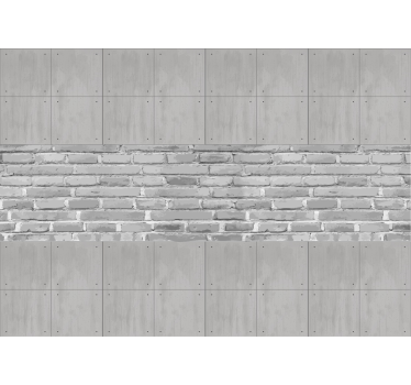 Tapisserie murale effet panneaux de béton - TenStickers