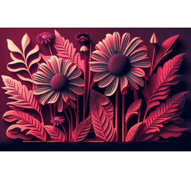 Tapisserie murale chambre adulte végétations - TenStickers