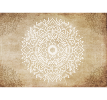 Tapisserie murale mandalas vieux papier texturé - TenStickers